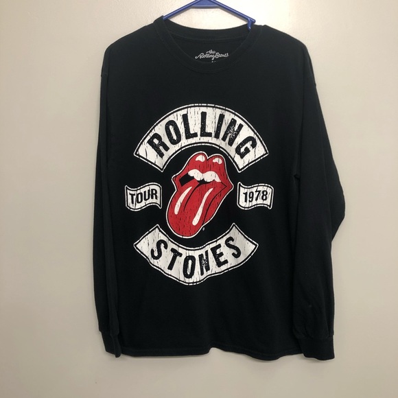 the Rolling Stones Tops - The Rolling Stones tour shirt 1978 black